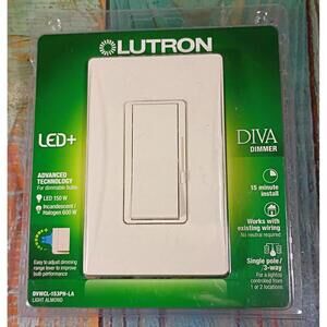 Lutron‎ Diva LED+ Dimmer Switch Light Almond